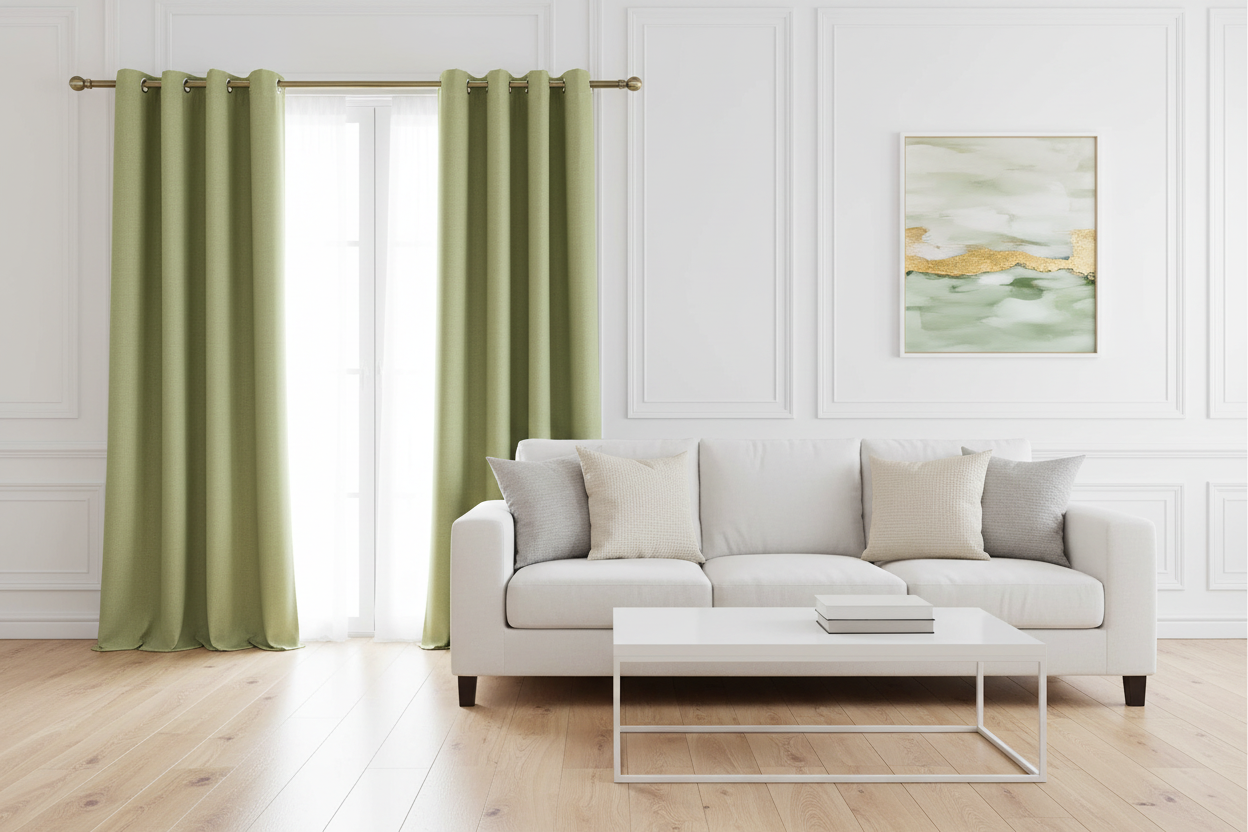 Samuel Curtains Wasabi