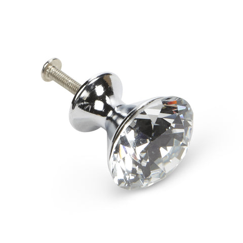 Flat Cut Crystal Knob - Madison Mackenzie Home