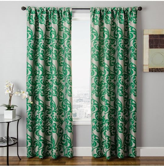 Mila Grommet Panels 108 Lined Green