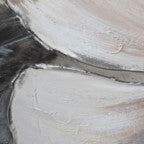 Four Petal White Flowers Oil Paint Canvas
