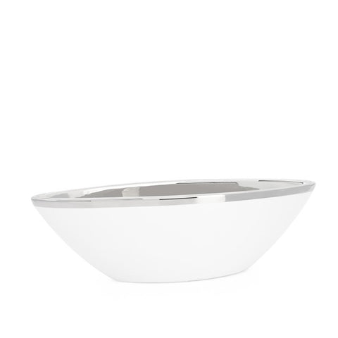 Talia Silver Trim Boat Bowl
