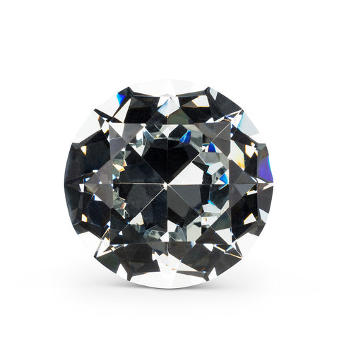 Flat Cut Crystal Knob Sm