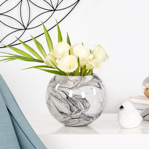 Marble Round Vase