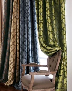 Cleopatra Drapery Pair Green