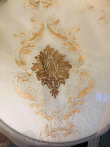 Damask Gold Sheers Pair