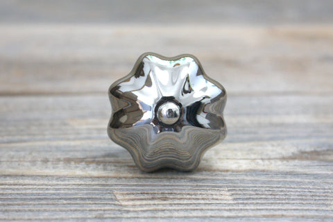 Metallic Finish Gourd Knob