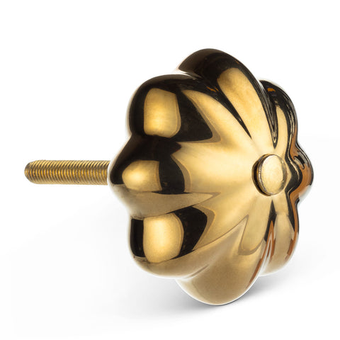 Metallic Finish Gourd Knob