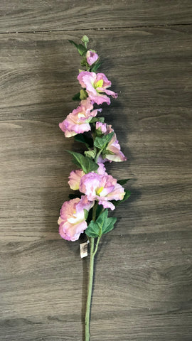 34" Hollyhock Stem Lavender