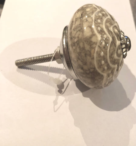 Door Knob Round Ceramic