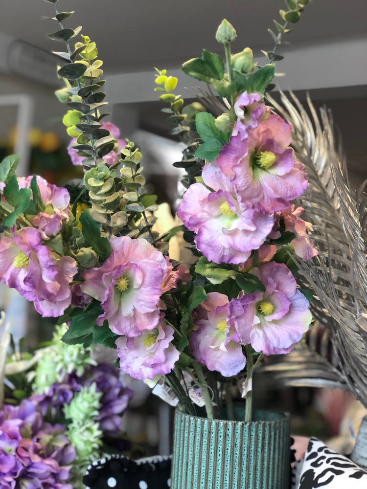 34" Hollyhock Stem Lavender
